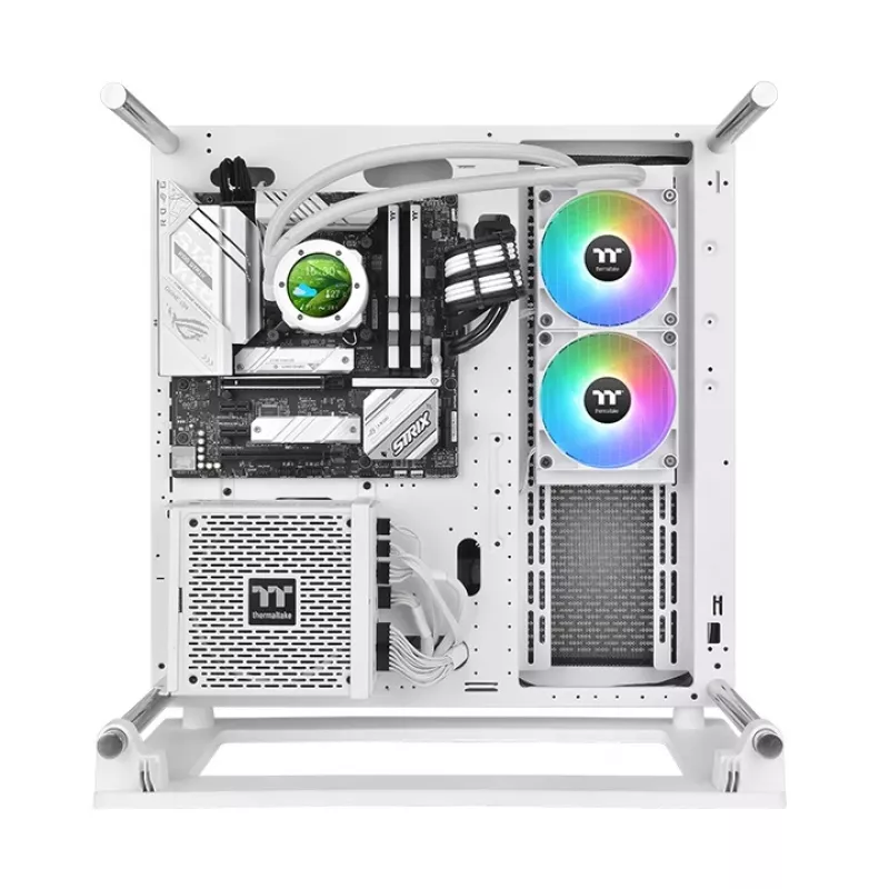 THERMALTAKE vesijahutus – TH240 V2 Ultra ARGB Sync kõik-ühes vedelikjahuti – valge väljaanne