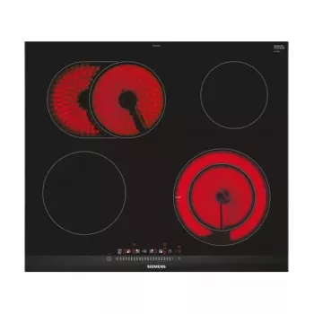 Siemens ET675FNP1E pliit Must, Roostevaba teras Sisseehitatud Keraamiline pliit 4 tsooni
