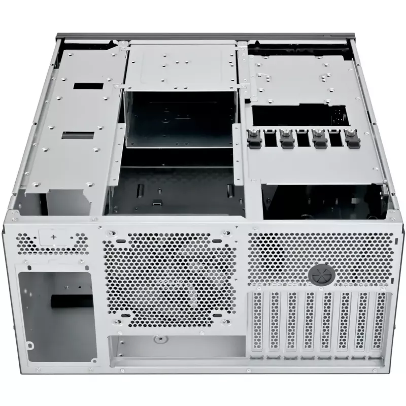 SILVERSTONE rack-korpus RM53-502 — 19-tolline serveririiuli korpus, must
