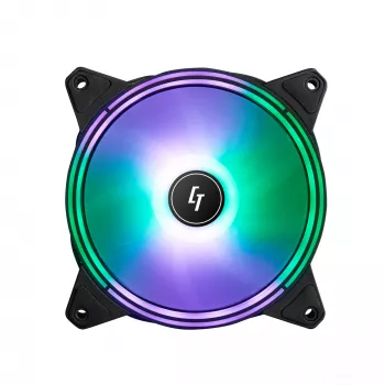 Chieftec NF-1225RGB arvuti jahutussüsteem Arvutikorpuse ventilaator 12 cm Must 1 tk