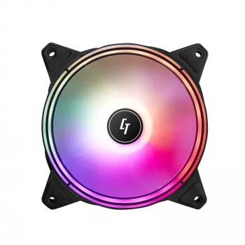 Chieftec NF-1225RGB arvuti jahutussüsteem Arvutikorpuse ventilaator 12 cm Must 1 tk