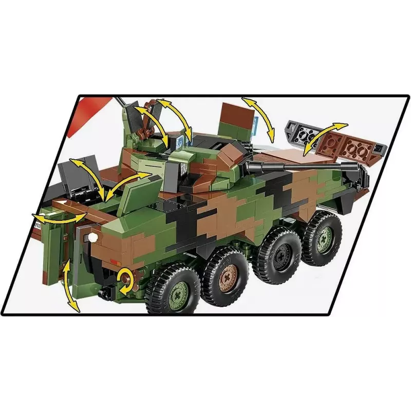 Ehitusklotside mudelikomplekt Cobi Armed Forces KTO Rosomak 2-in-1 (COBI-2629)