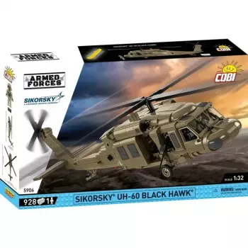 Konstruktorkomplekt Cobi Sikorsky UH-60 Must Hawk 928 klotsi, mudel COBI-5906
