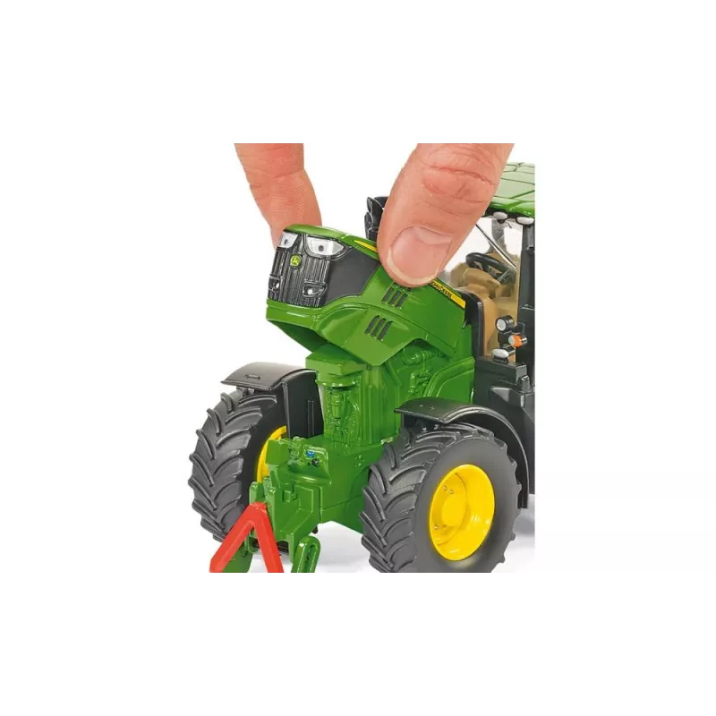 Siku John Deere 6210R, traktorimudel, 3 a, metall, plastik, must, roheline