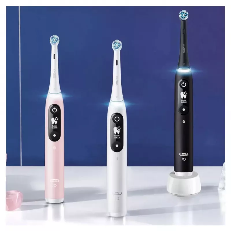 Oral-B iO Duo täiskasvanute vibreeriv hambahari Must, Roosa