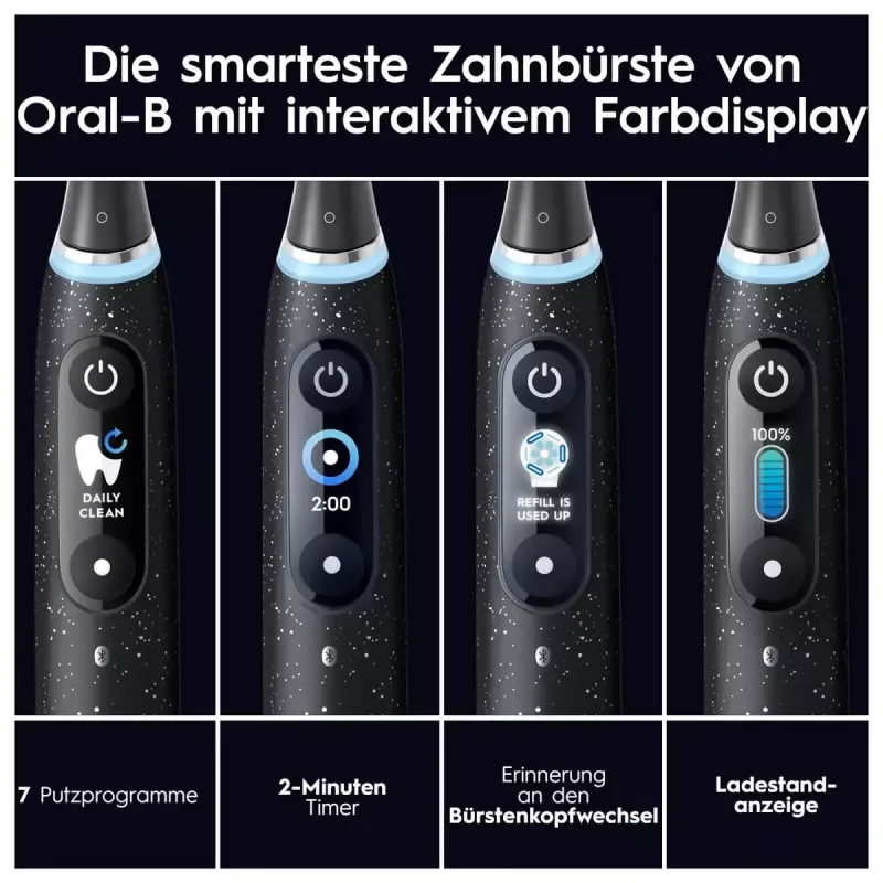 Oral-B iO iO10 täiskasvanute pöörlev hambahari Must