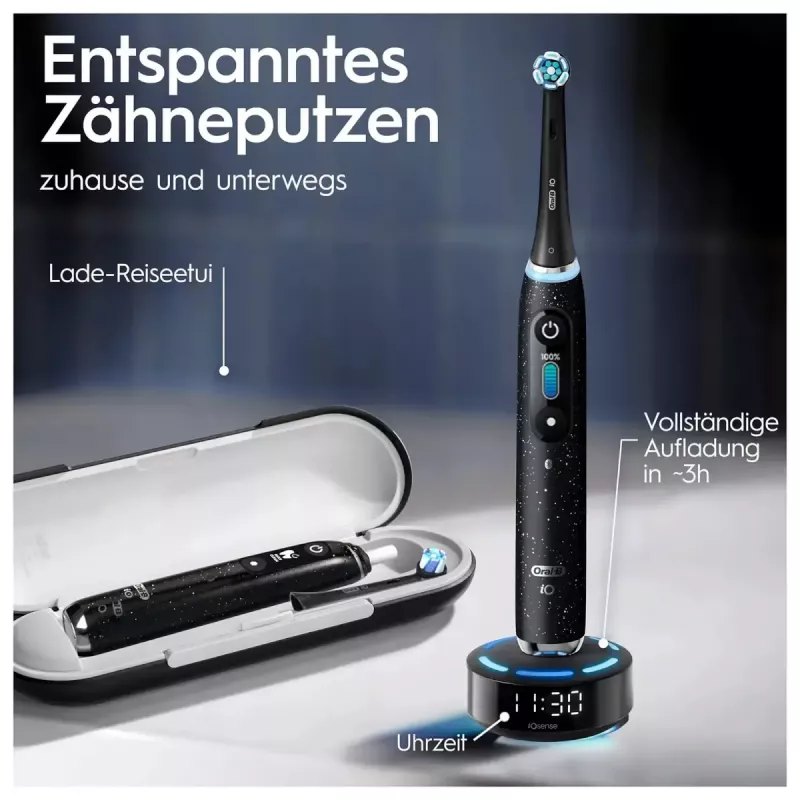 Oral-B iO iO10 täiskasvanute pöörlev hambahari Must