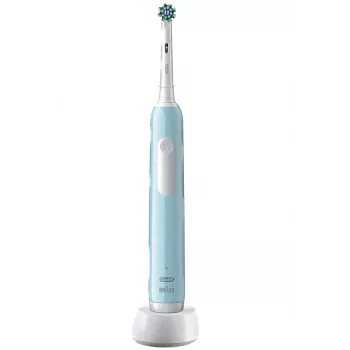Oral-B Pro 1 Cross Action täiskasvanute pöörlev hambahari sinine, valge