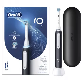 Oral-B elektriline hambahari Täiskasvanutele Pöörlev-võnkuv hambahari Must Valge