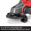 Juhtmeta nurklihvmasin EINHELL AXXIO 18/115 — 18 V, 115 mm ketas, ainult seade (ilma aku/laadijata)