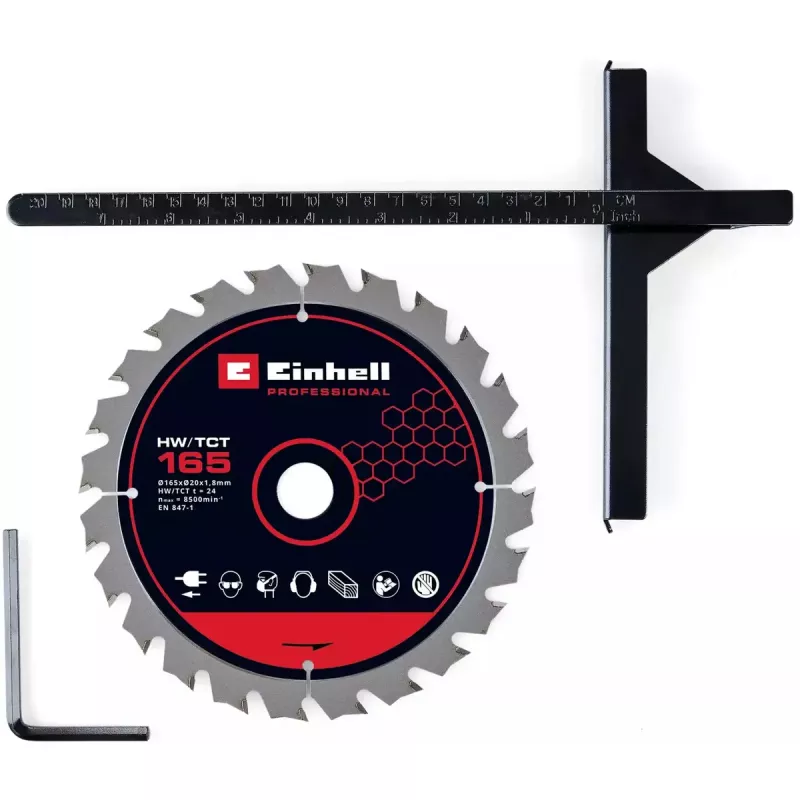 Juhtmeta ketassaag EINHELL Professional TP-CS 18/165 Li BL, 18 V, solo (ilma aku/laadijata)