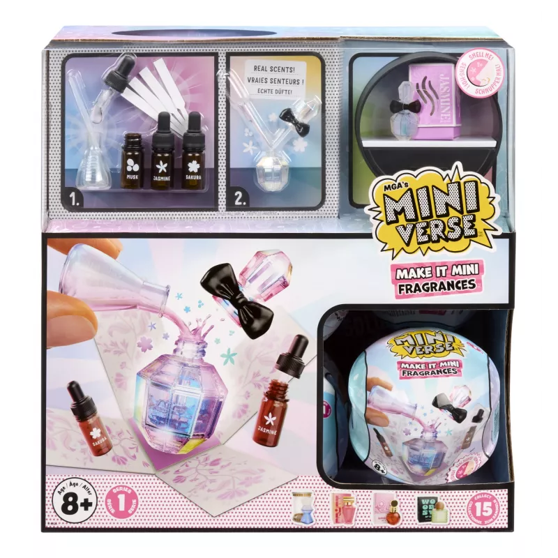 Miniverse Make It Mini Fragrances in PDQ, laste parfüümide valmistamise komplekt, 8 a, mitmevärviline