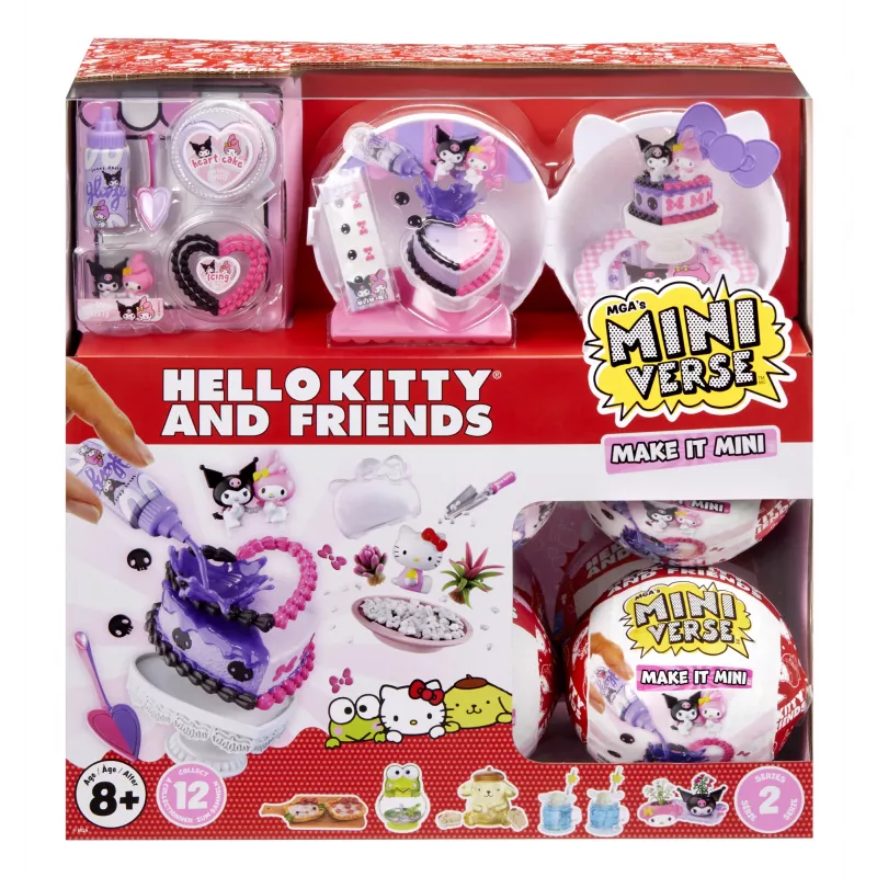 Miniverse Make It Mini SANRIO Series 2 Asst in PDQ, 8 a, Mitmevärviline, Plastik