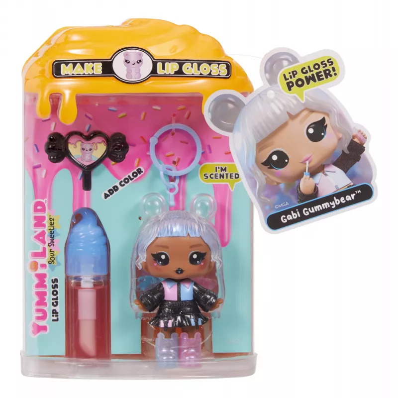 MGA Entertainment Yummiland huuleläik Nukk Sour Sweeties - Gabi Gummybear