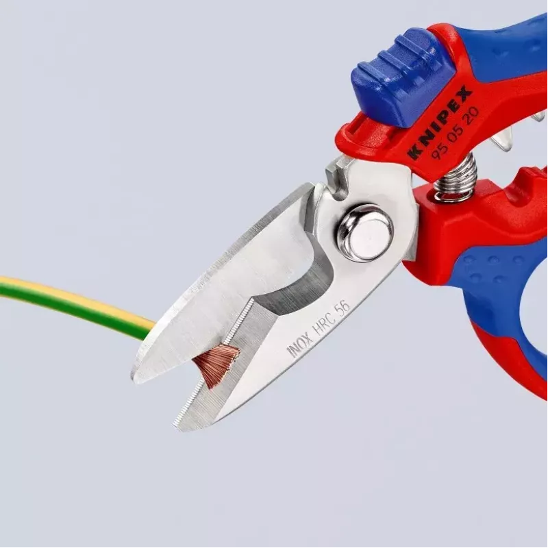 Knipex 95 05 20 SB tangid roostevaba teras plastist käepide sinine punane