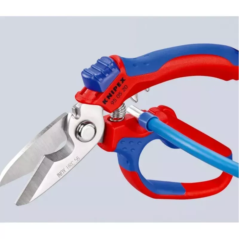 Knipex 95 05 20 SB tangid roostevaba teras plastist käepide sinine punane