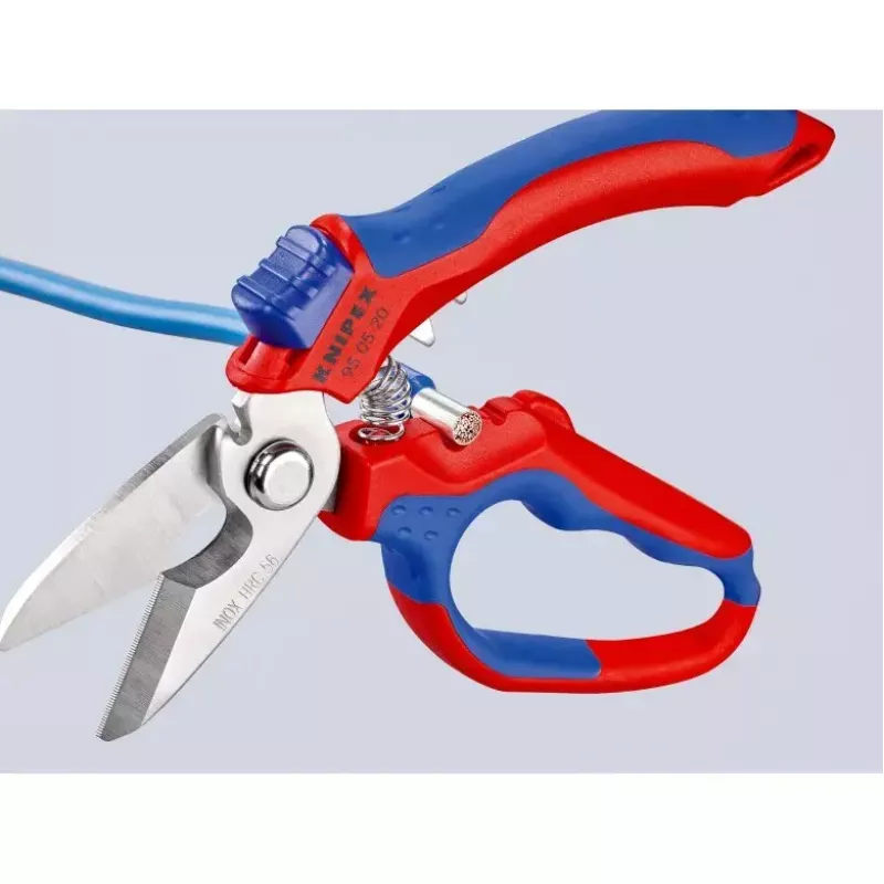 Knipex 95 05 20 SB tangid roostevaba teras plastist käepide sinine punane