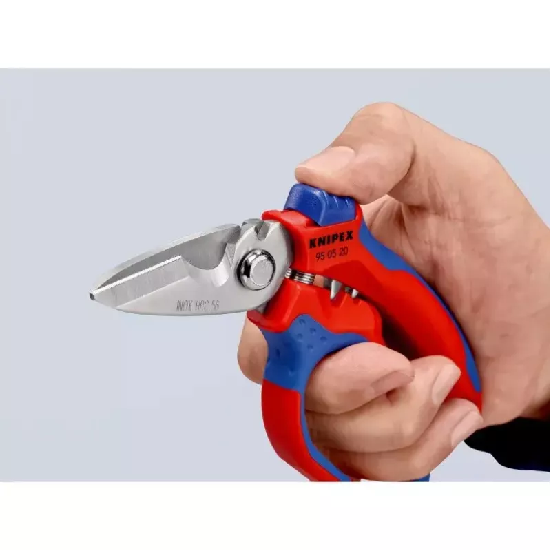 Knipex 95 05 20 SB tangid roostevaba teras plastist käepide sinine punane