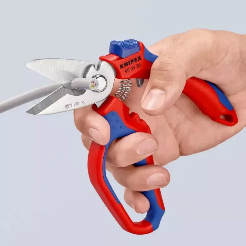 Knipex 95 05 20 SB tangid roostevaba teras plastist käepide sinine punane