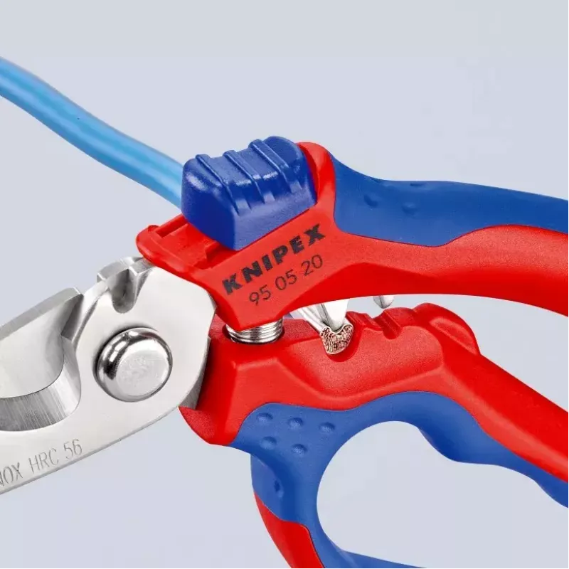 Knipex 95 05 20 SB tangid roostevaba teras plastist käepide sinine punane