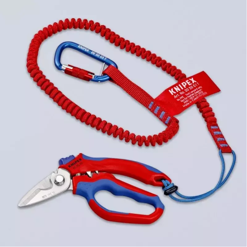 Knipex 95 05 20 SB tangid roostevaba teras plastist käepide sinine punane