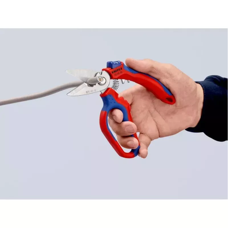 Knipex 95 05 20 SB tangid roostevaba teras plastist käepide sinine punane
