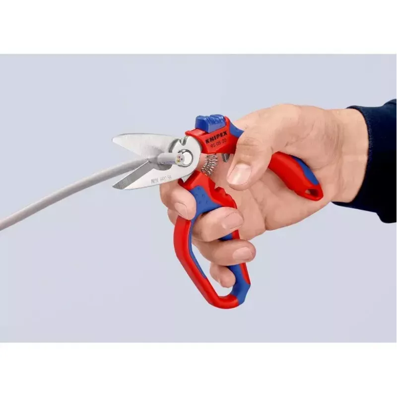 Knipex 95 05 20 SB tangid roostevaba teras plastist käepide sinine punane