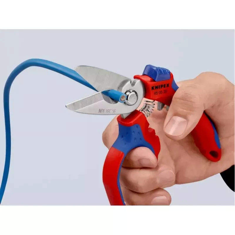 Knipex 95 05 20 SB tangid roostevaba teras plastist käepide sinine punane