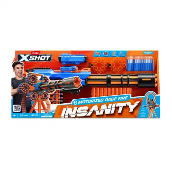 XSHOT Insanity Motoriseeritud Rage Fire (72 noolt) ZURU