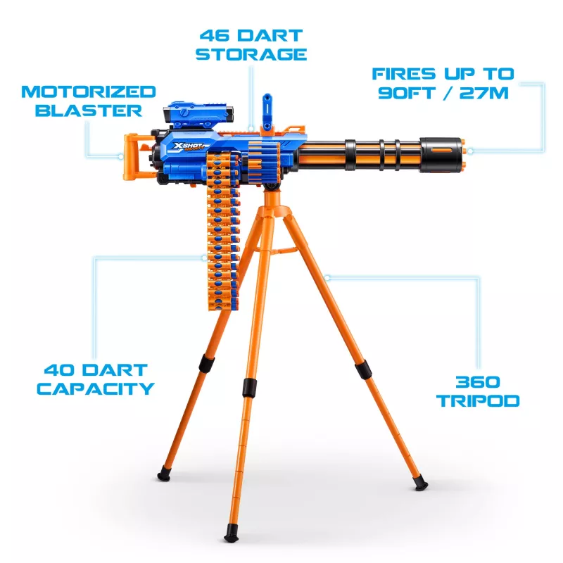 XSHOT Insanity Motoriseeritud Rage Fire (72 noolt) ZURU