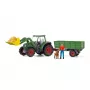 Traktor haagisega Schleich FARM WORLD 42608 Must Roheline Punane Kollane