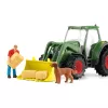 Traktor haagisega Schleich FARM WORLD 42608 Must Roheline Punane Kollane