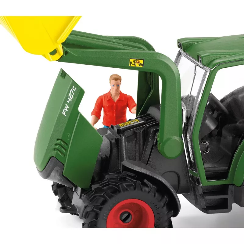 Traktor haagisega Schleich FARM WORLD 42608 Must Roheline Punane Kollane