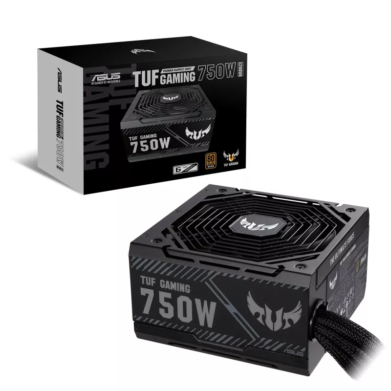 ASUS TUF-GAMING-750B toiteplokk 750 W 20+4 pin ATX ATX Must