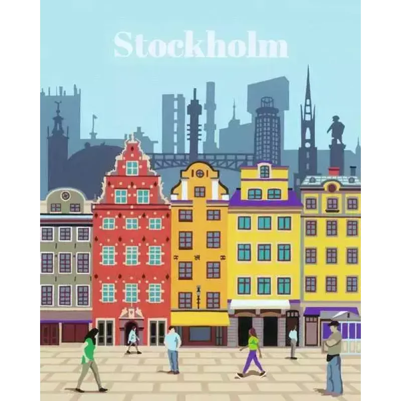 Värvimiskomplekt Ravensburger CreArt Colorful Stockholm, mudel 23520