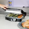 Kontaktgrill CECOTEC Rock'nGrill 2000 — 2000 W, ristkülikukujuline, must/roostevaba teras, reguleeritav termostaat, 340×330×130 mm