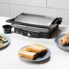 Kontaktgrill CECOTEC Rock'nGrill 2000 — 2000 W, ristkülikukujuline, must/roostevaba teras, reguleeritav termostaat, 340×330×130 mm