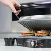 Kontaktgrill CECOTEC Rock'nGrill 2000 — 2000 W, ristkülikukujuline, must/roostevaba teras, reguleeritav termostaat, 340×330×130 mm