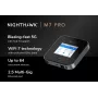 Mobiilside ruuter Netgear Nighthawk M7 Pro — kolmeribaline Wi‑Fi 2.4/5/6 GHz, 5G Sub6, LTE, Gigabit Ethernet, USB-C, kaasaskantav, must