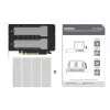 Icy Dock ExpressSlot Elite liidesekaart MB842MP-B — PCIe kuumvahetusega 2,5-tollise ketta adapteripesa, must/hõbedane
