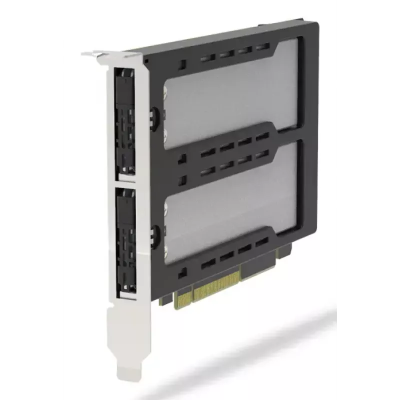Icy Dock ExpressSlot Elite liidesekaart MB842MP-B — PCIe kuumvahetusega 2,5-tollise ketta adapteripesa, must/hõbedane