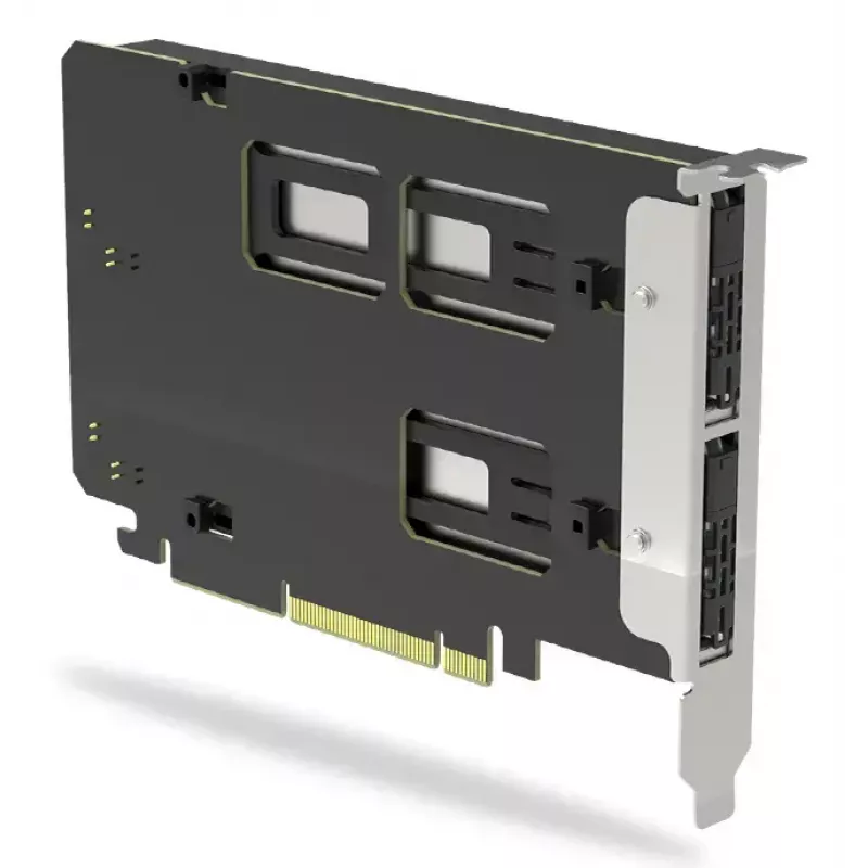 Icy Dock ExpressSlot Elite liidesekaart MB842MP-B — PCIe kuumvahetusega 2,5-tollise ketta adapteripesa, must/hõbedane