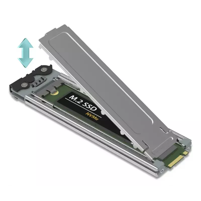 Icy Dock ExpressSlot Elite liidesekaart MB842MP-B — PCIe kuumvahetusega 2,5-tollise ketta adapteripesa, must/hõbedane