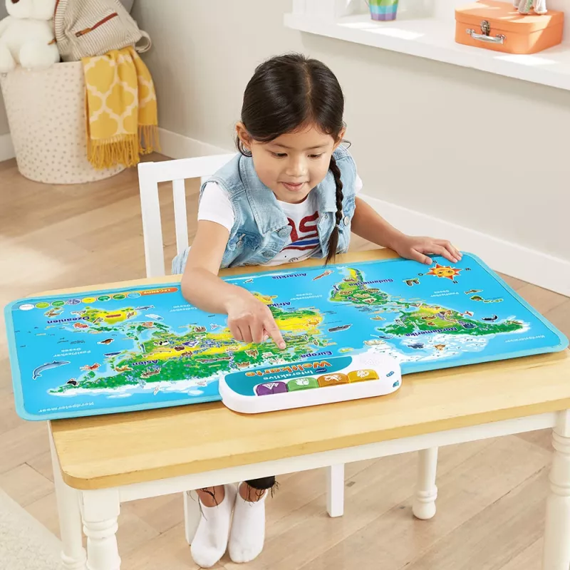 VTech Interaktive Weltkarte, 6 a, Heliga, Vajalikud patareid, AA, Mitmevärviline
