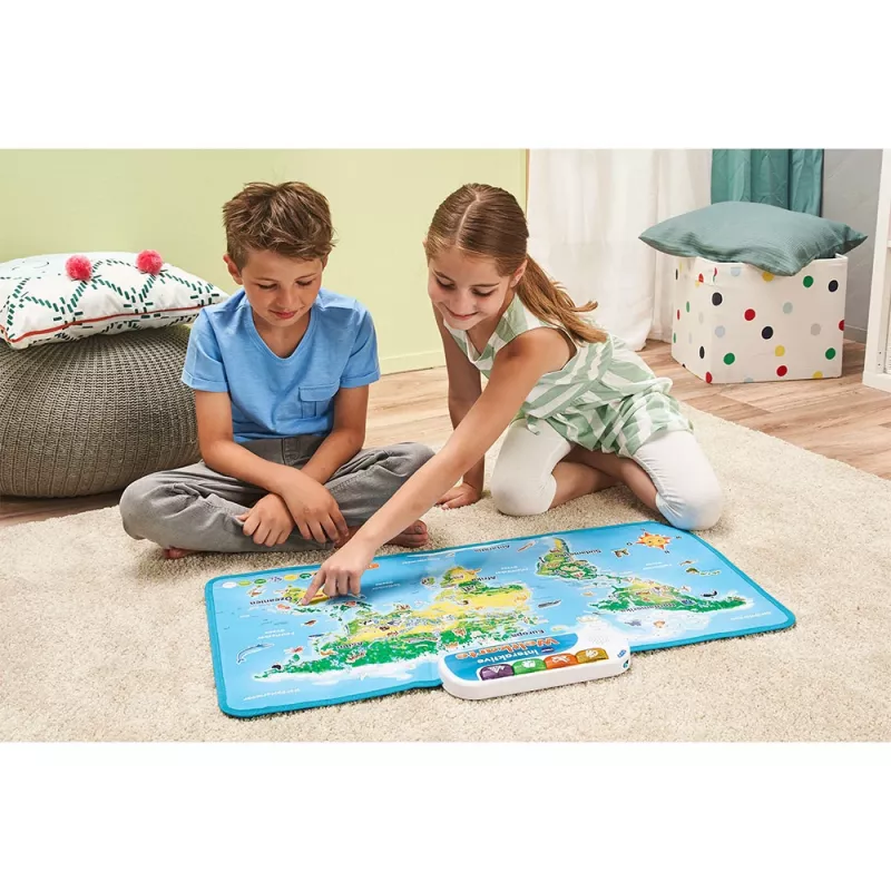 VTech Interaktive Weltkarte, 6 a, Heliga, Vajalikud patareid, AA, Mitmevärviline