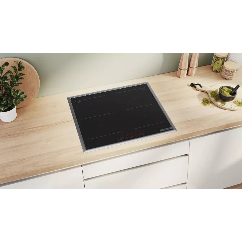 Bosch Serie 6 PVQ645HB1E pliit Must sisseehitatud 60 cm induktsioonpliit 4 tsooniga