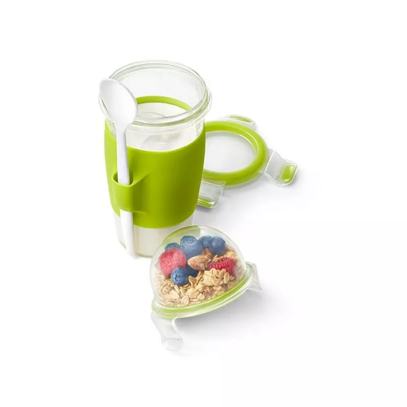EMSA CLIP & GO lõunakarp 0.45 L plastikust roheline, läbipaistev 1 tk