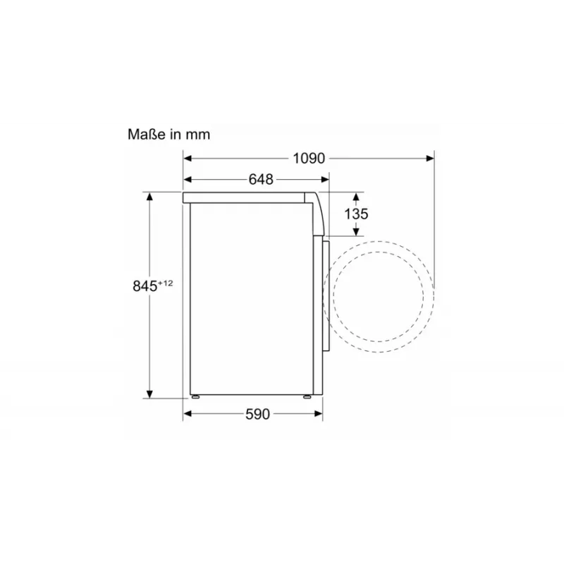 Bosch Serie 8 WGB244A40 eestlaetav pesumasin, 9 kg, 1400 p/min, i-Dos, valge/must