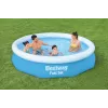 Bestway Fast Set ümmargune täispuhutav basseinikomplekt 3,05 m x 66 cm, 3200 L, Täispuhutav bassein, Laps ja täiskasvanu, Sinine, Valge, 9,26 kg