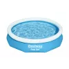 Bestway Fast Set ümmargune täispuhutav basseinikomplekt 3,05 m x 66 cm, 3200 L, Täispuhutav bassein, Laps ja täiskasvanu, Sinine, Valge, 9,26 kg